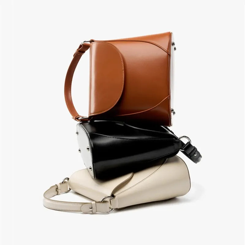 Bolsa Bucket Couro Legítimo Marbelle