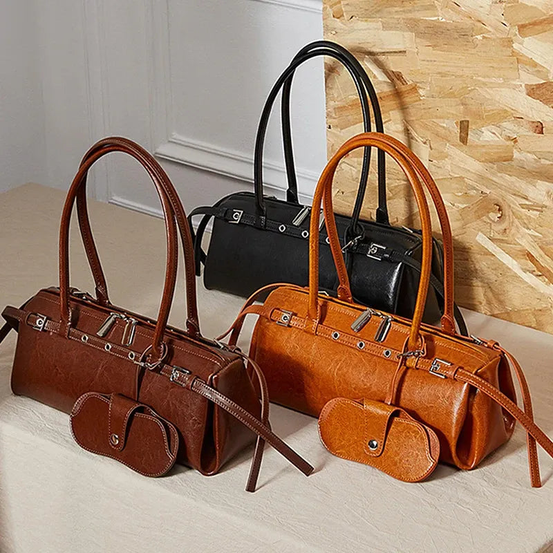 Bolsa Baguete em Couro Karen