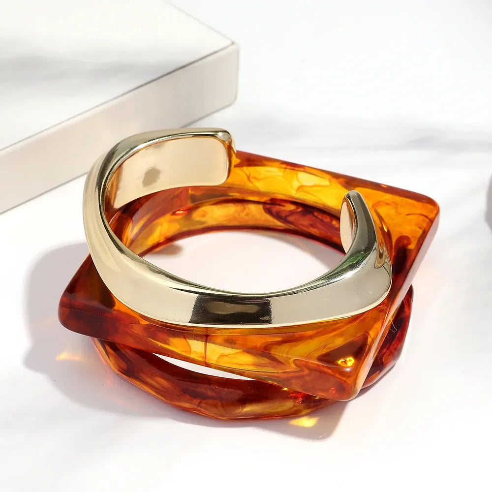 Braceletes Âmbar Dourado