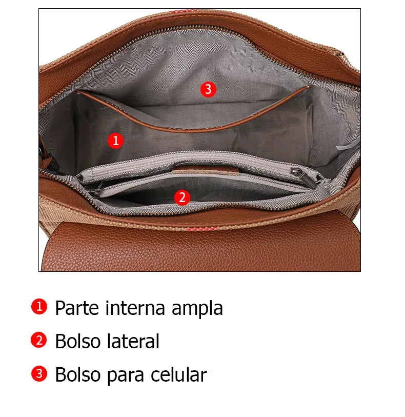 Bolsa de Mão Couro Legítimo St. Andrews