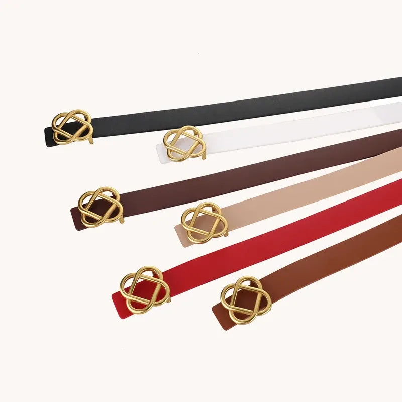 Cinto de Couro Legítimo Geometry