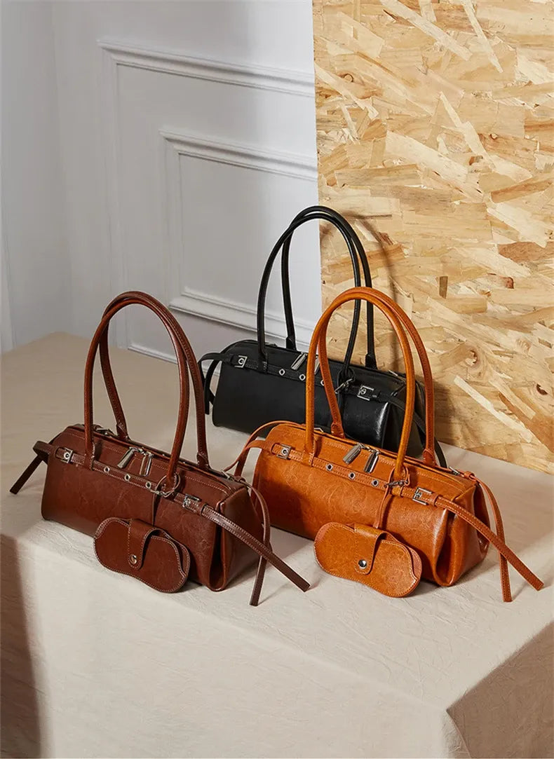 Bolsa Baguete em Couro Karen