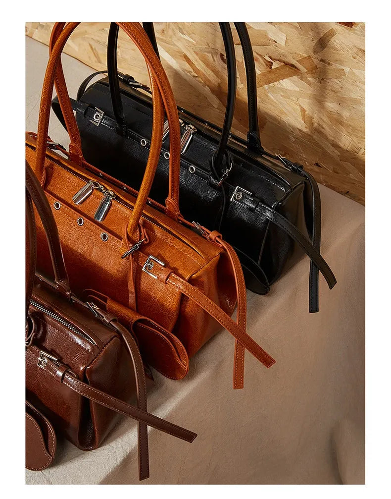 Bolsa Baguete em Couro Karen