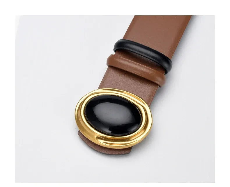 Cinto Couro Genuíno Ônix