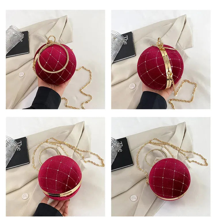 Bolsa de Mão Globo Velvet