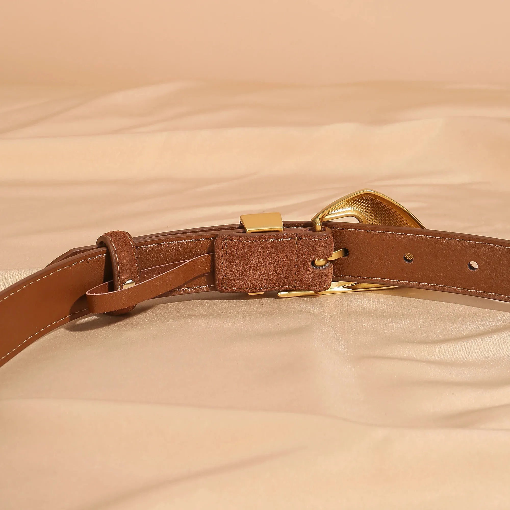 Cinto de Couro Camurça Belle