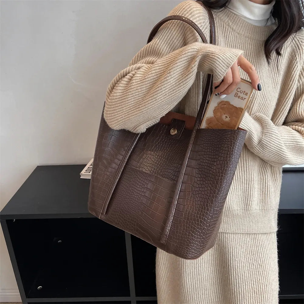 Bolsa Tote de Ombro Manhattan