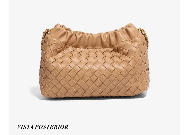 Bolsa em Tressê Crossbody Liandra Bordô