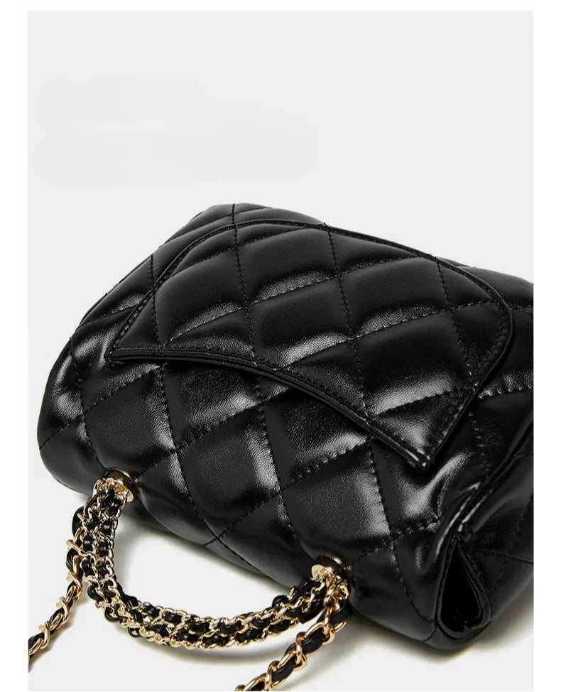 Bolsa Crossbody Matelassê em Couro Paris