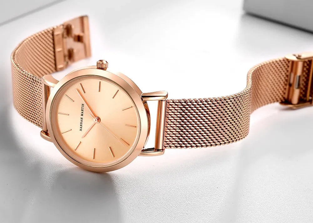 Relógio Aço Inoxidável Minimalist