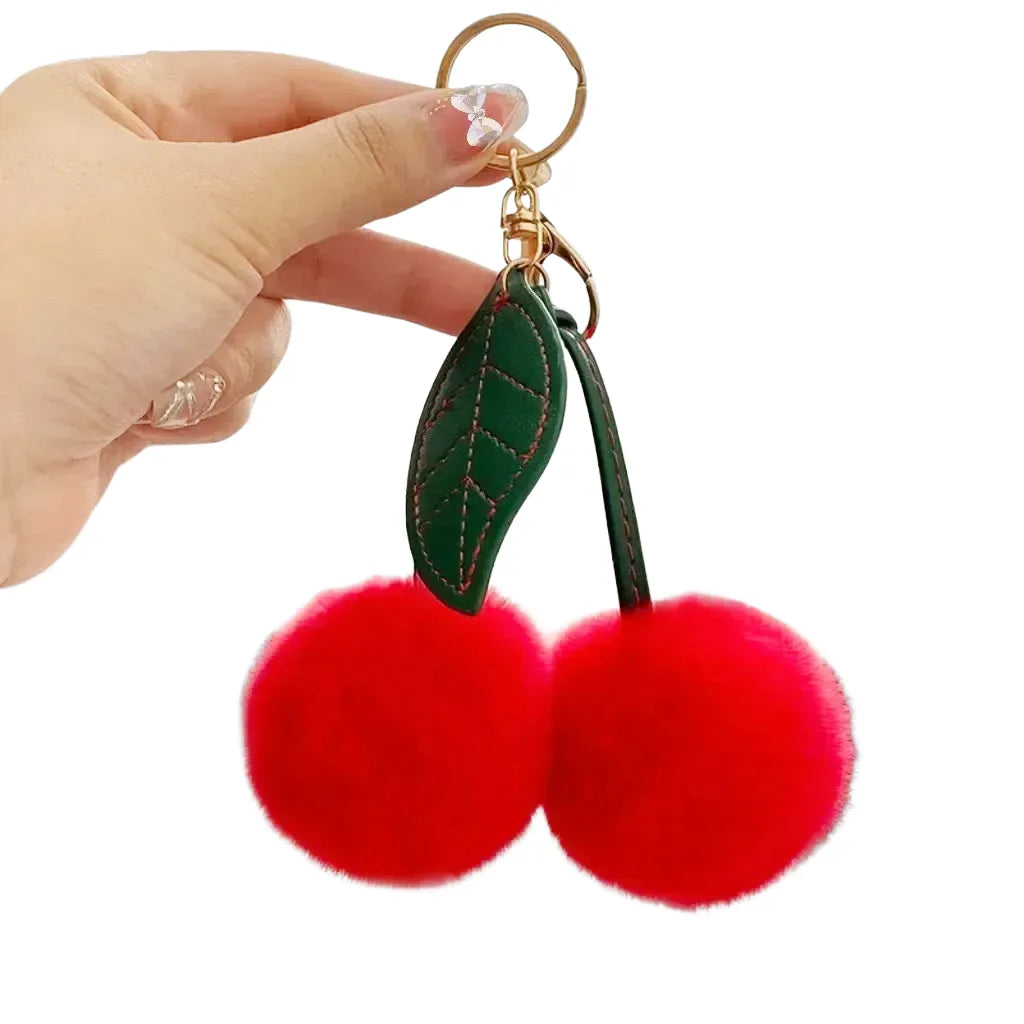 Pingente/Chaveiro de Bolsa Cereja