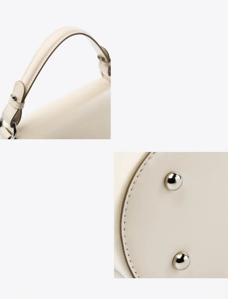 Bolsa Bucket Couro Legítimo Marbelle