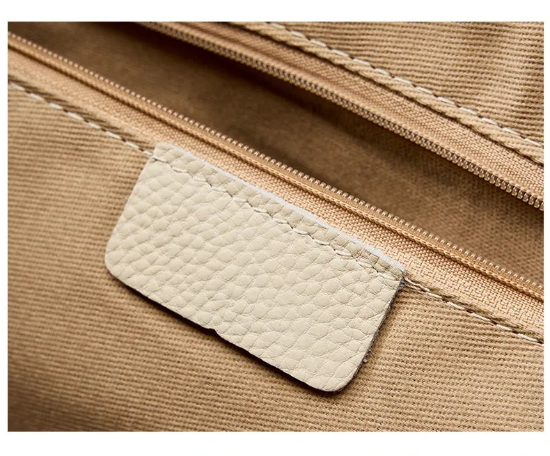 Bolsa Tote Clássica em Couro Brunei