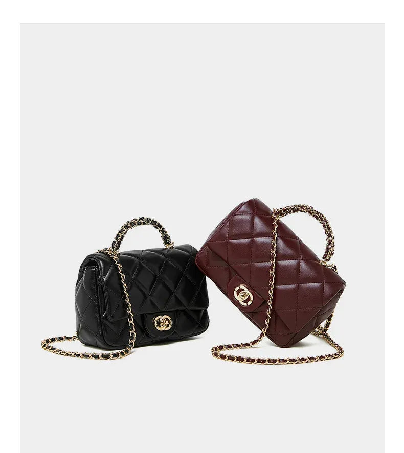 Bolsa Crossbody Matelassê em Couro Paris