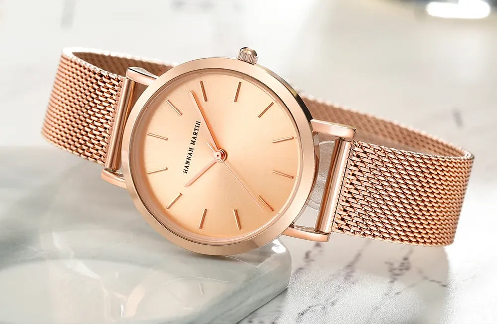 Relógio Aço Inoxidável Minimalist