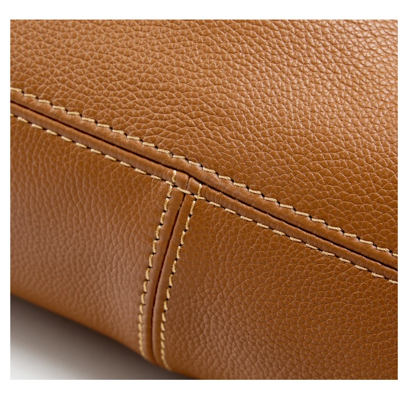 Bolsa Tote em Couro Trapézio