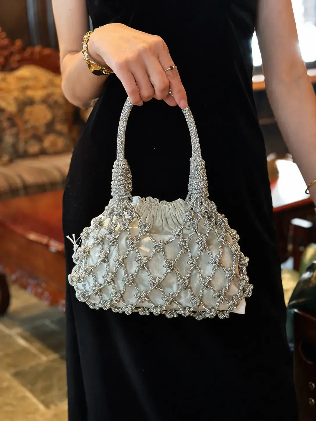 Bolsa Cristalo de Mão
