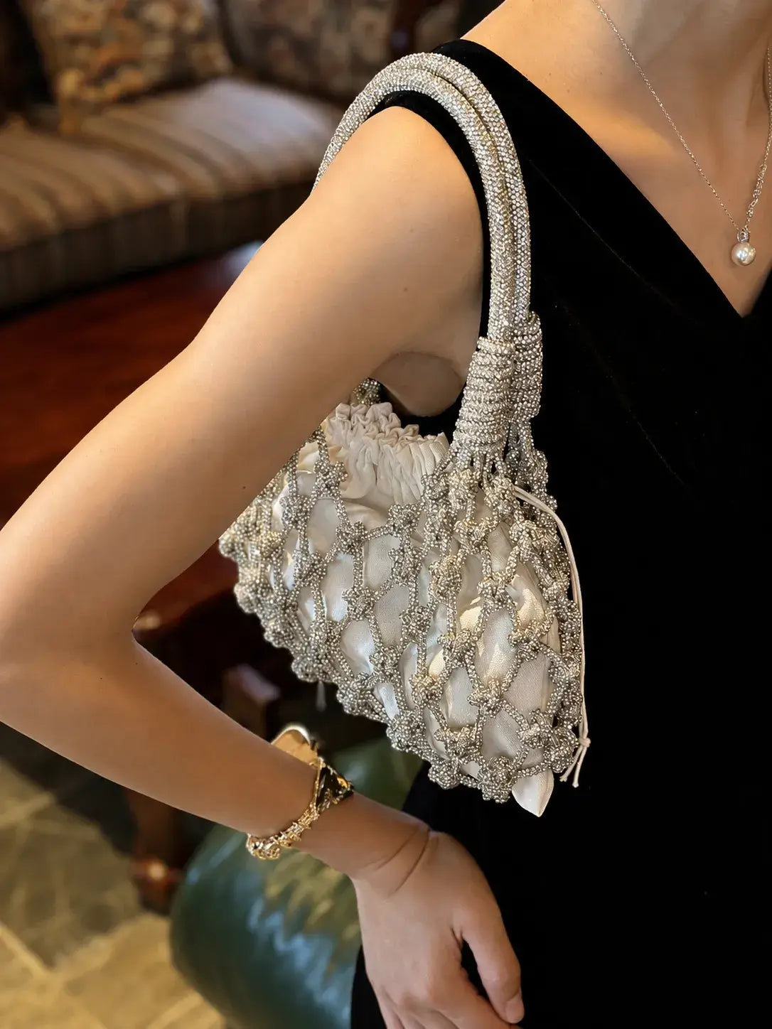 Bolsa Cristalo de Mão