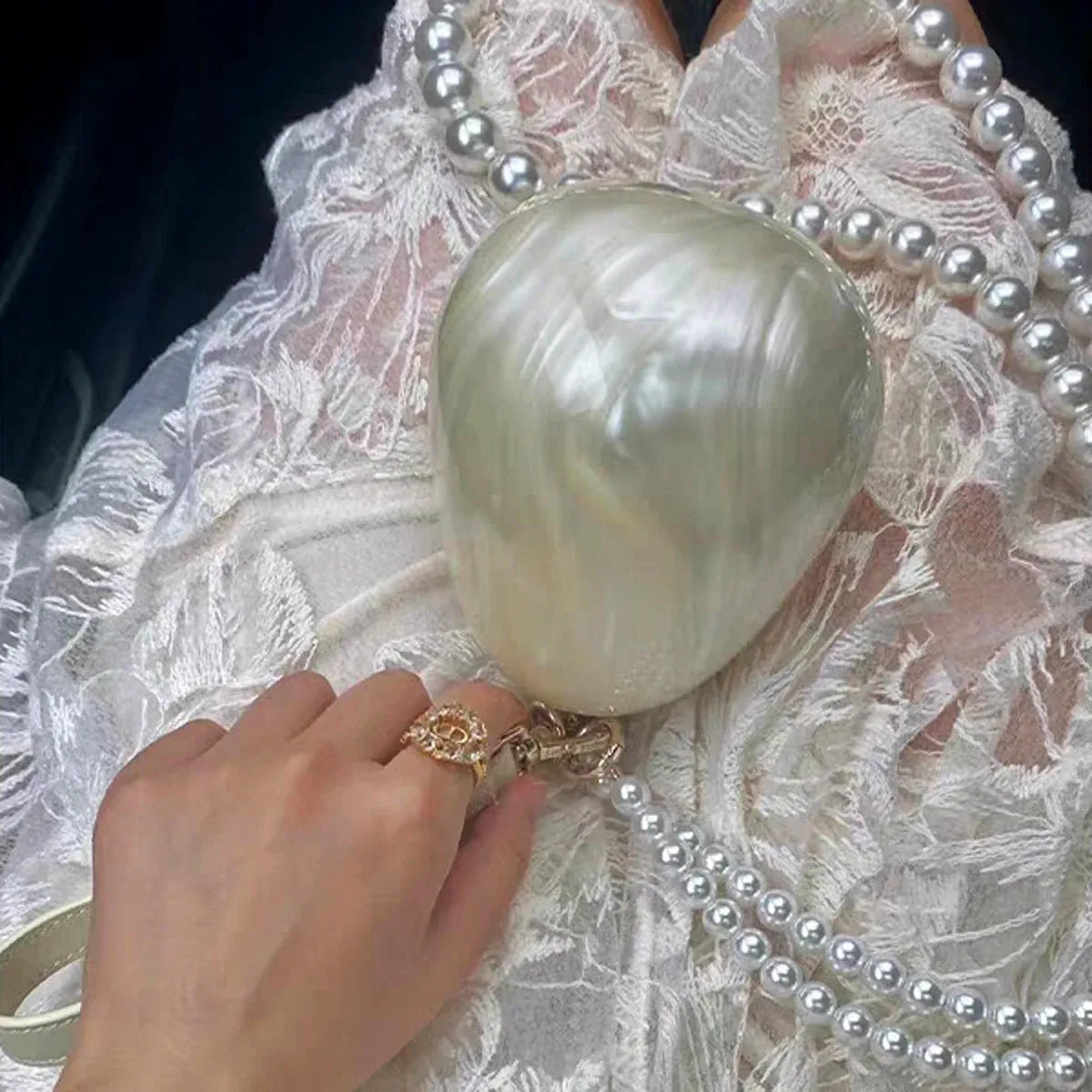 Mini Bolsa de Mão Pérola