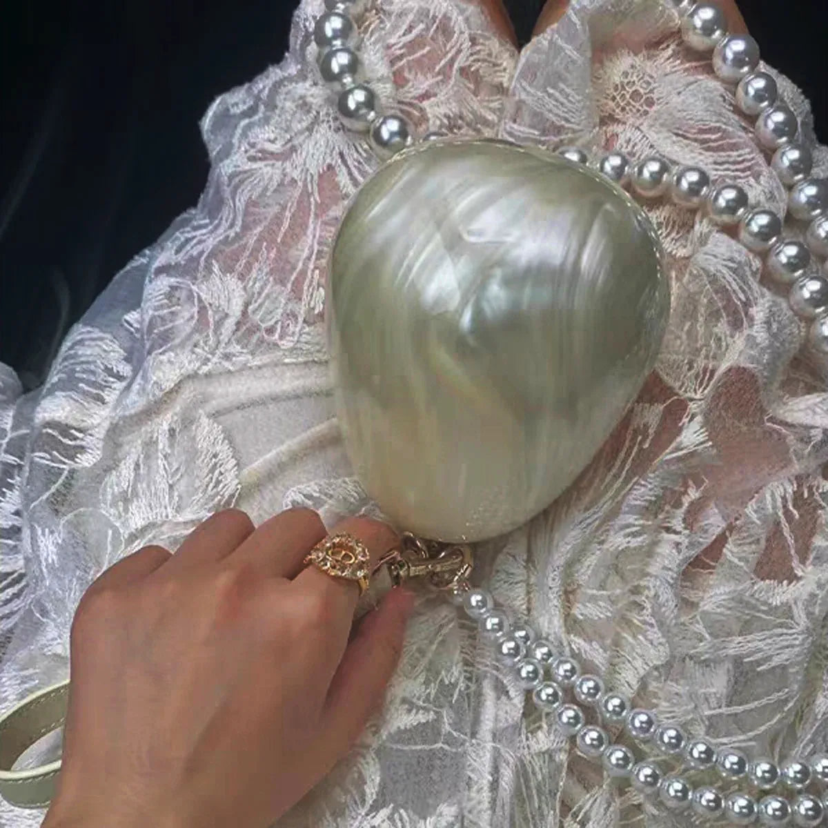 Mini Bolsa de Mão Pérola