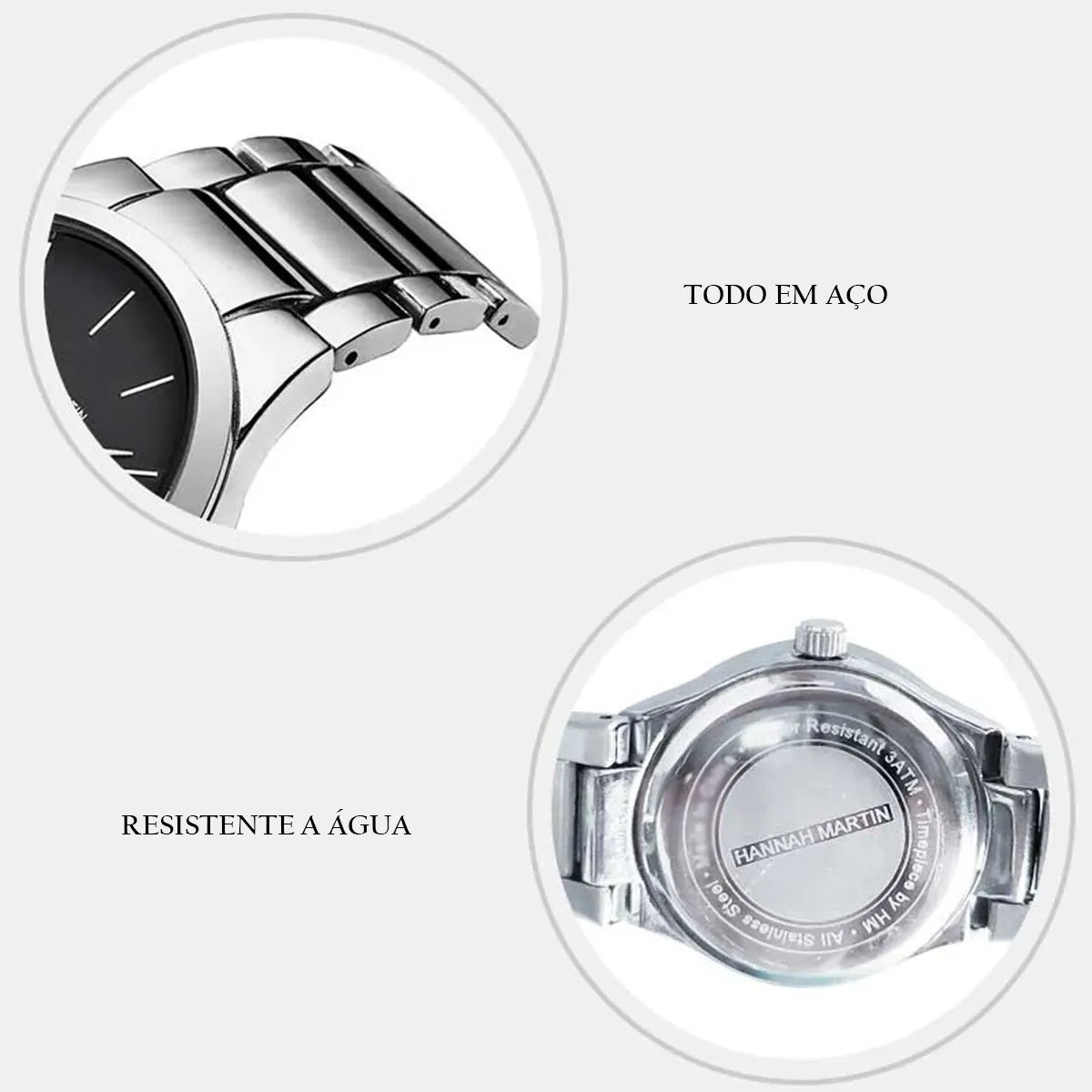 Relógio Aço Inoxidável Executive