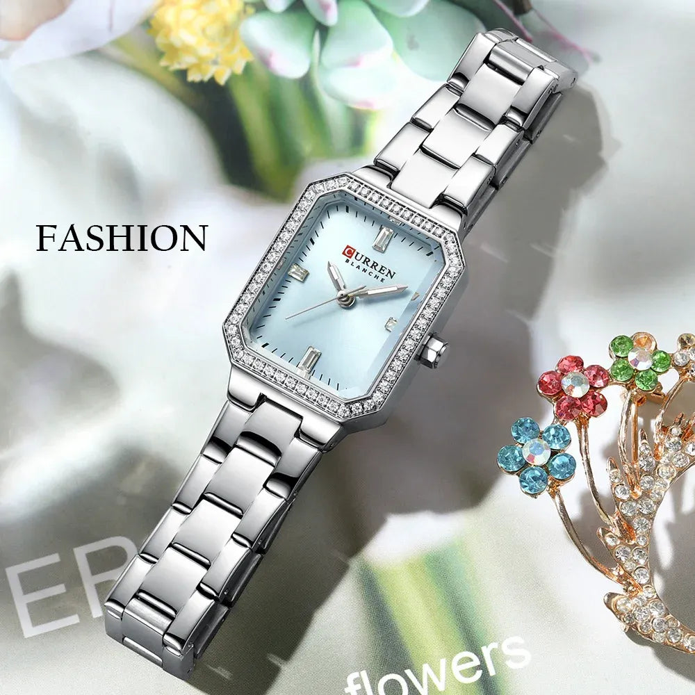 Relógio Aço Inoxidável Square