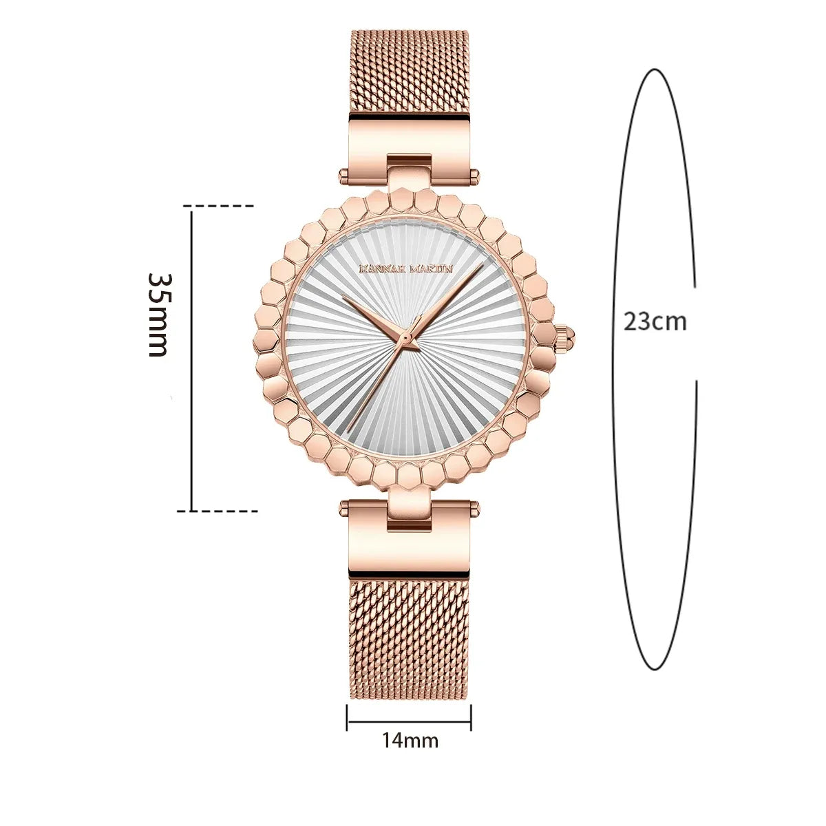 Relógio Aço Inoxidável Flower