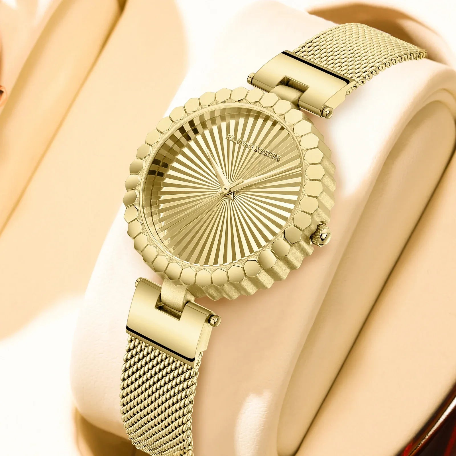 Relógio Aço Inoxidável Flower