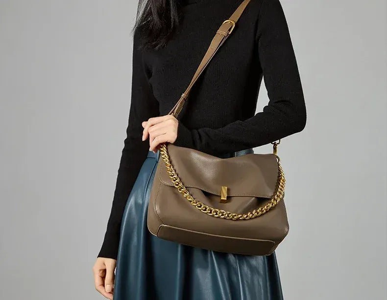 Bolsa de Ombro Couro Legítimo Viena